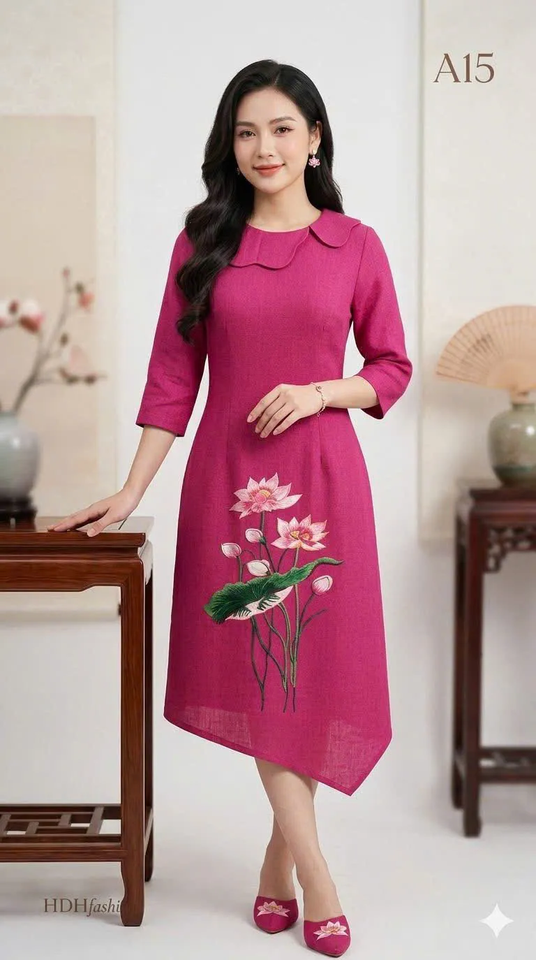 Thiết kế form tôn dáng của nhà H.NÉA, chất Linen mát – càng mặc càng mềm, càng thích