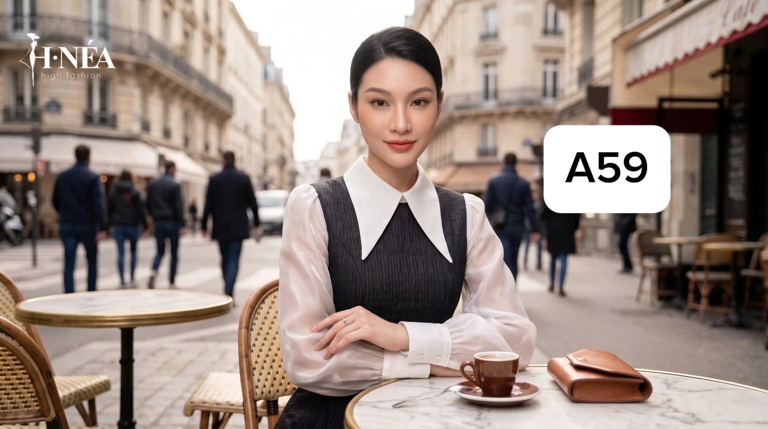 ĐẦM CỔ SEN PHÁP A59